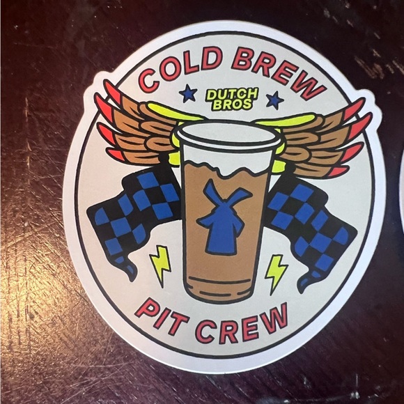 NEW Dutch Bros “Cold Brew Pit Crew” Stickers - Picture 4 of 4